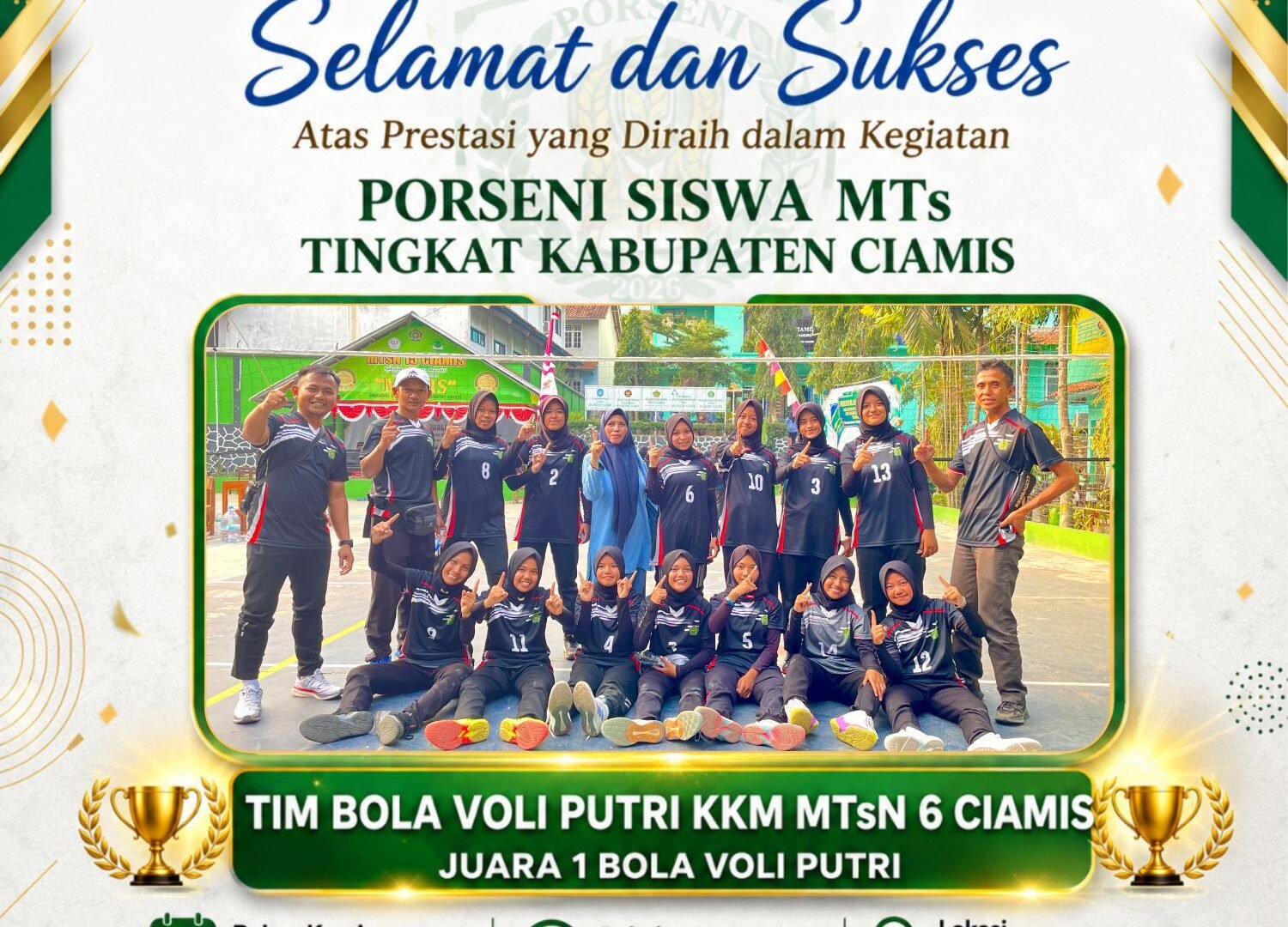 Selamat dan Sukses Tim Bola Voly
